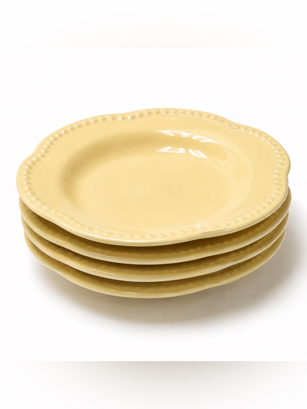 Pottery Barn Emma Yellow (Discontinued) Small Salad Plates - Set of 4